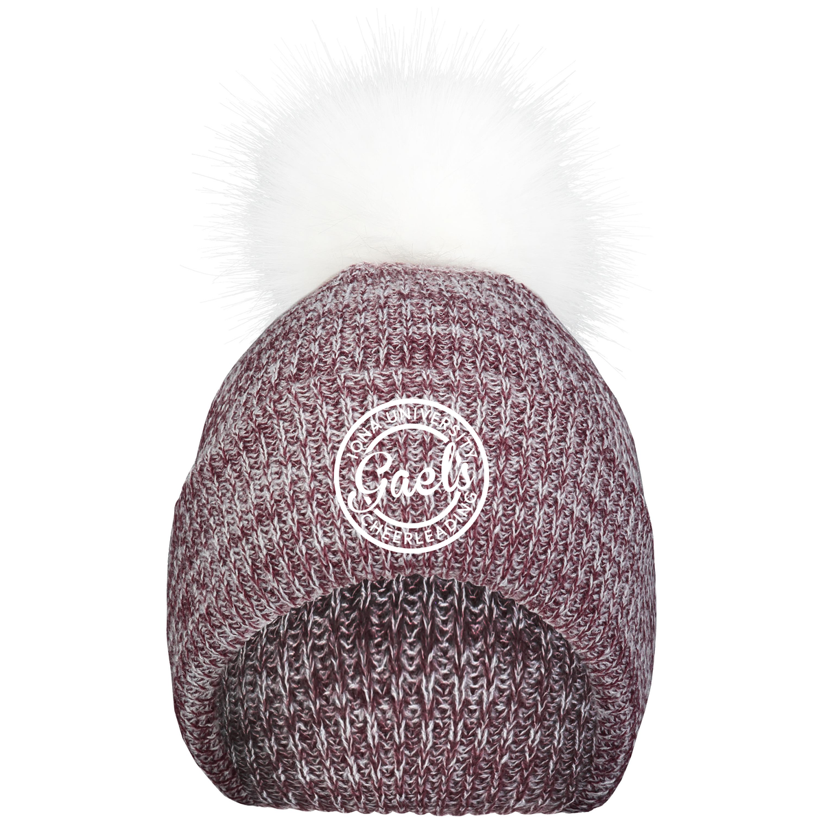 Iona University Cheer Faux Fur Pom Beanie