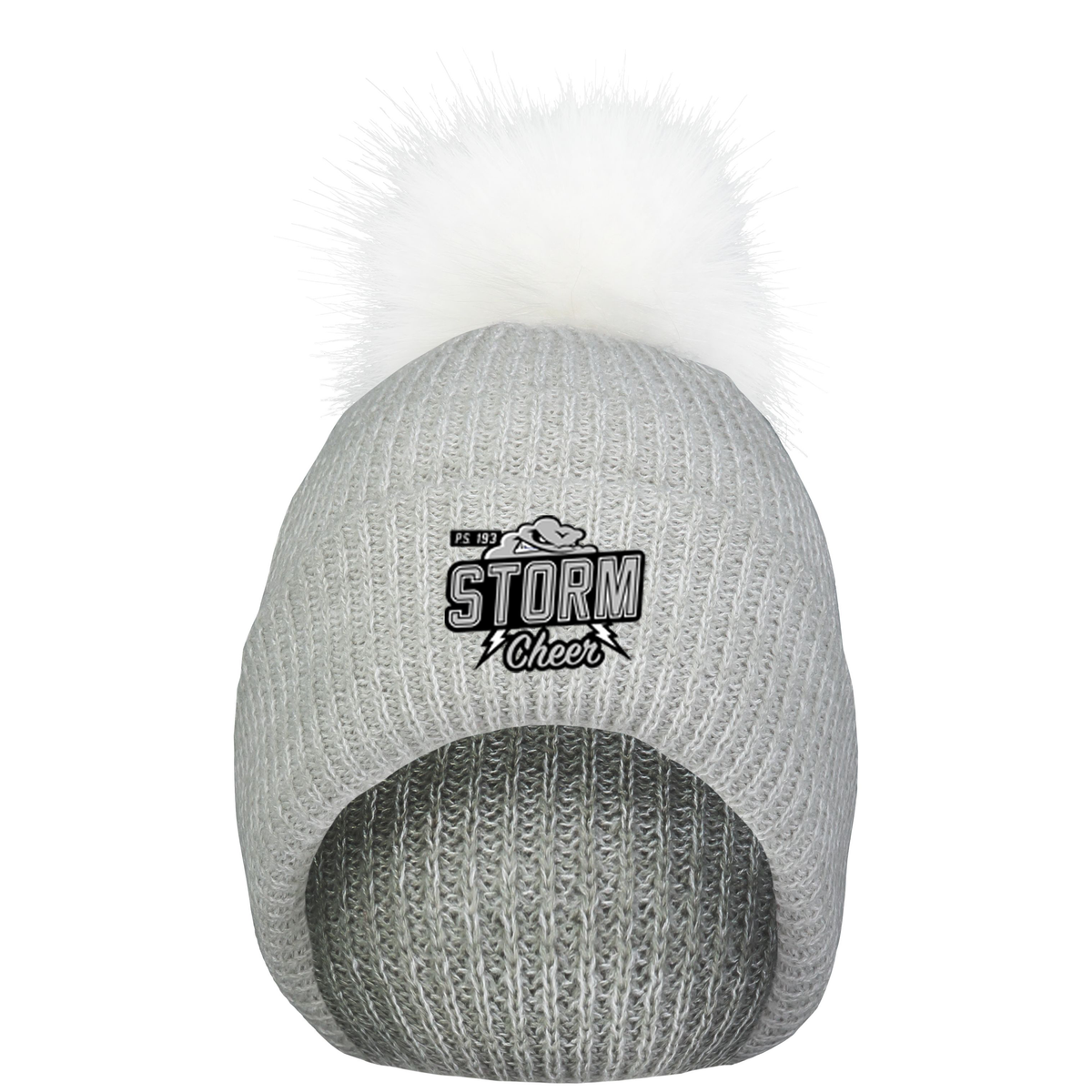 PS 193 Storm Cheer Faux Fur Pom Beanie