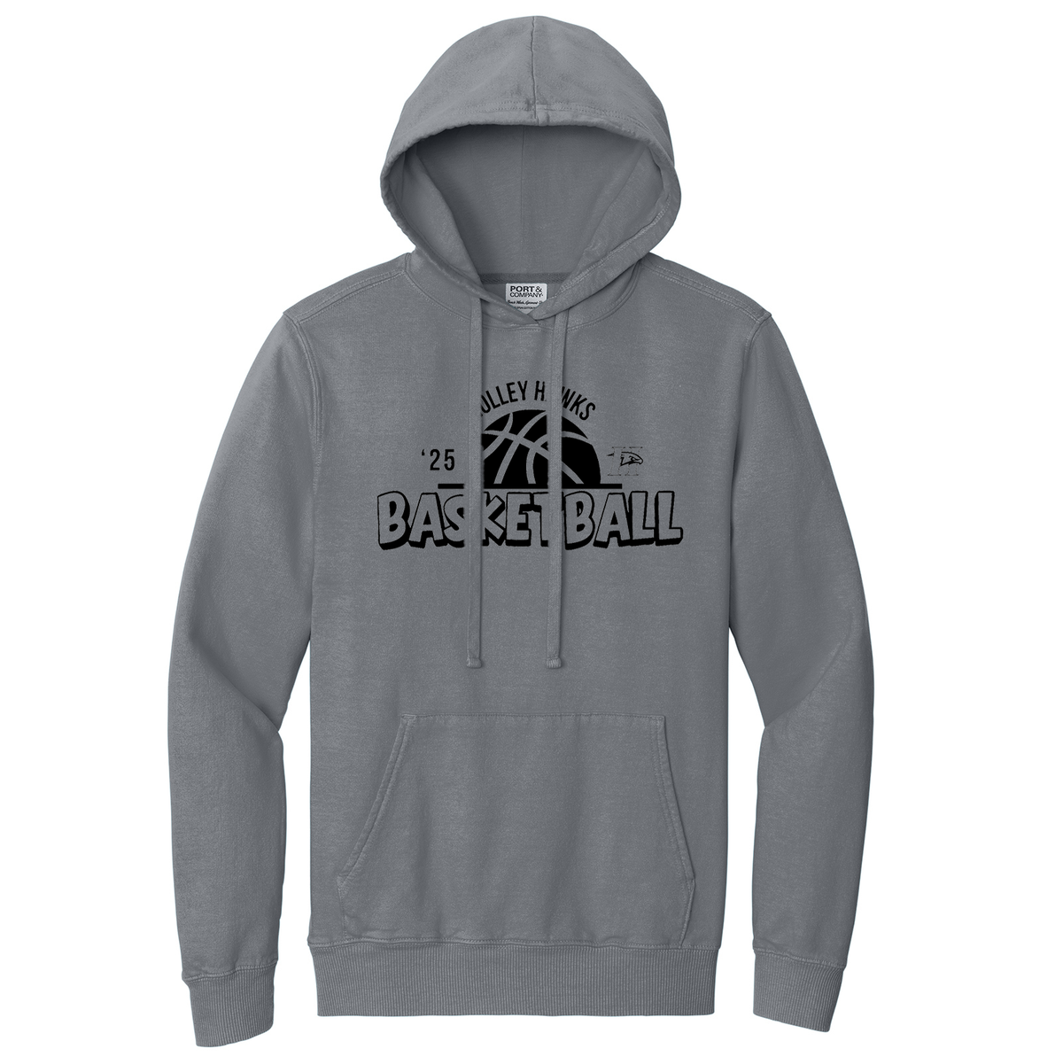 Holley Central School Girls Basketball Garment Washed Hoodie