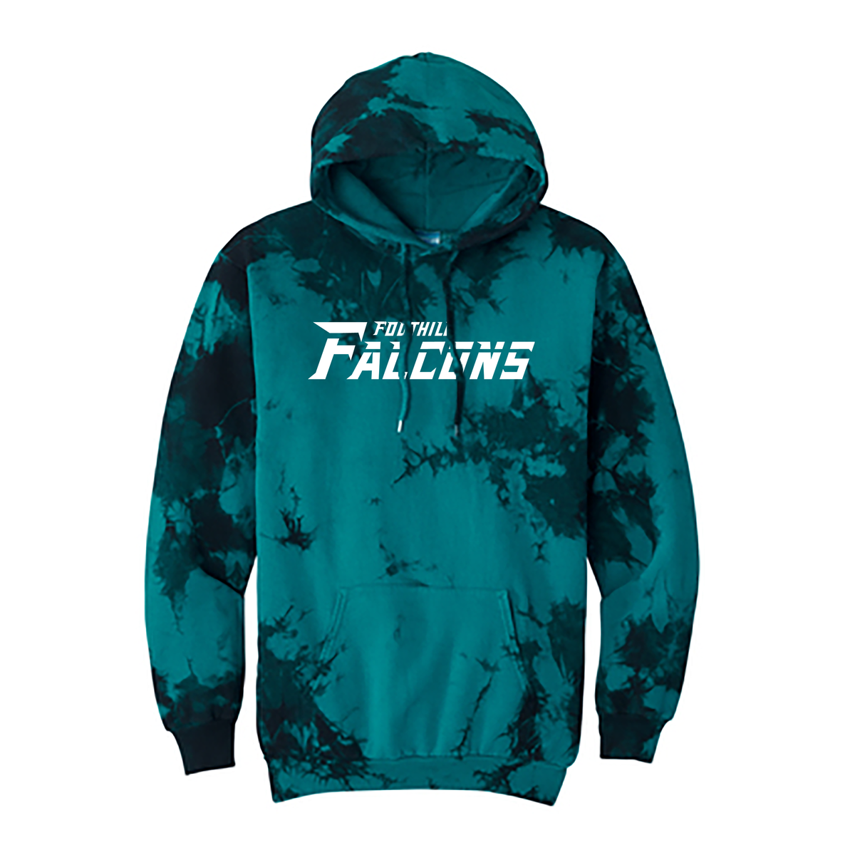 Foothill Falcons Crystal Tie-Dye Sweatshirt