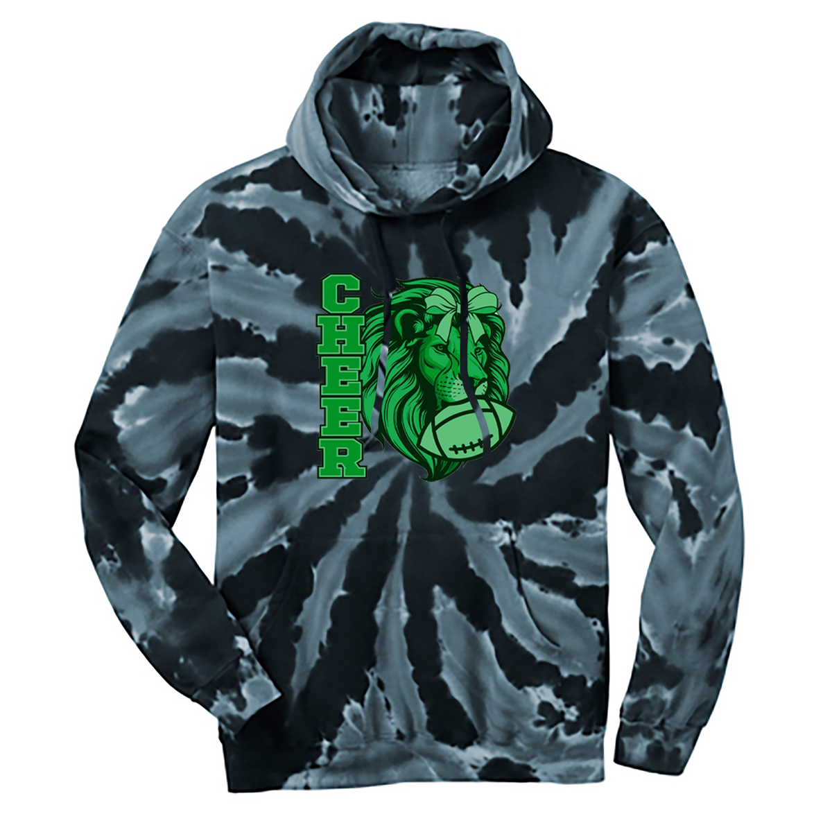 Spring Lions Elite Cheer Tie-Dye Pullover Hooded Sweatshirt
