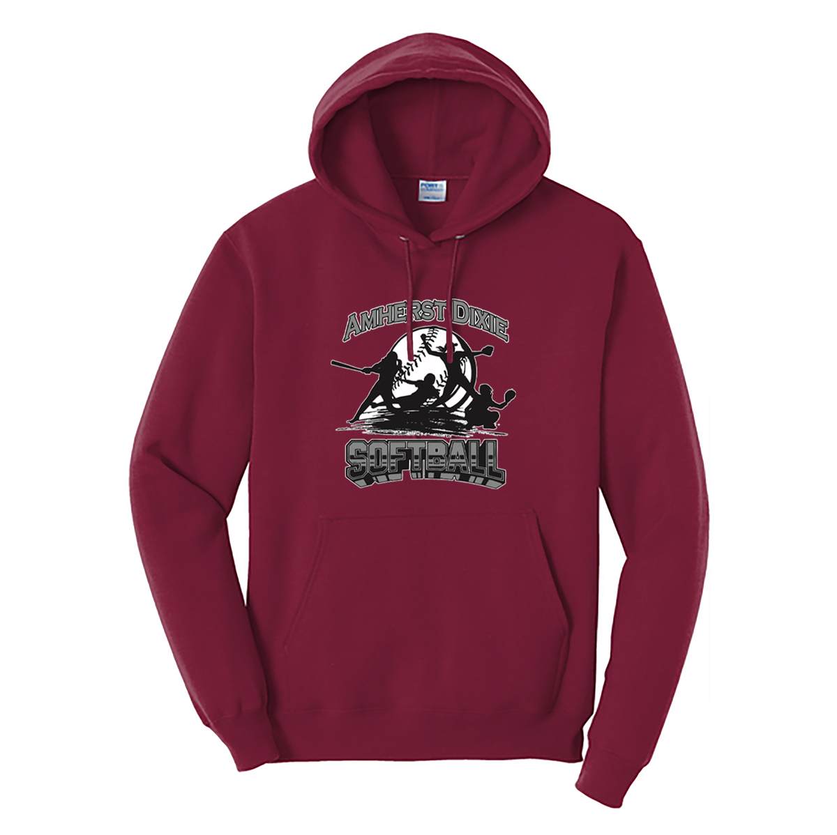 Amherst County Dixie Girls Softball Core Fleece Hooded Sweatshirt