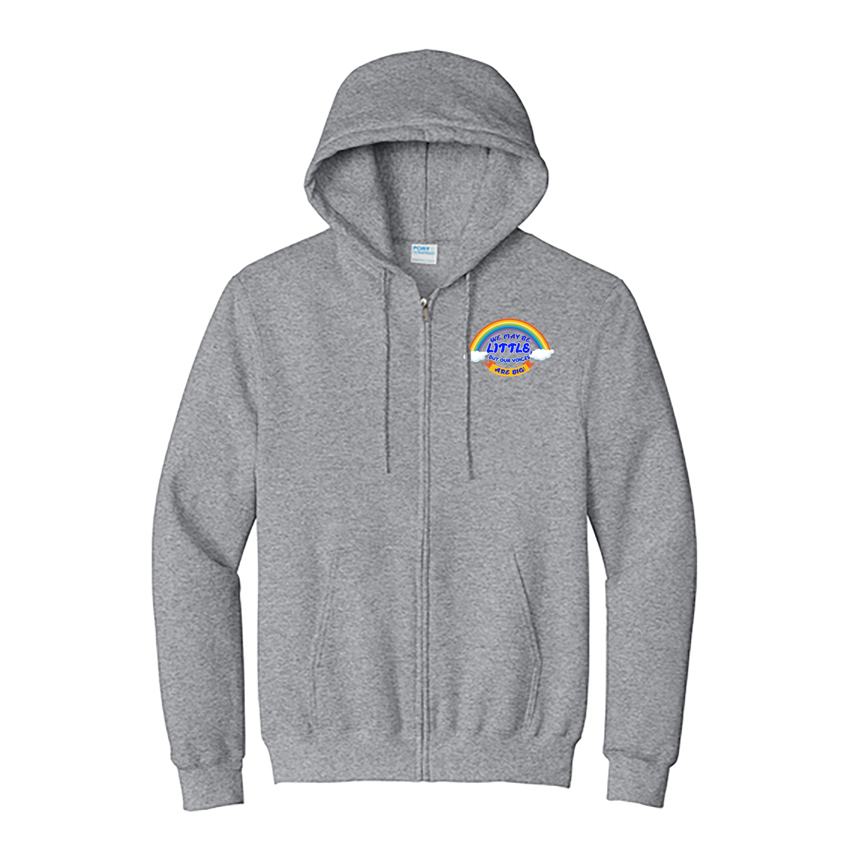 We May Be Little But Our Voices Are Big Full-Zip Hooded Sweatshirt