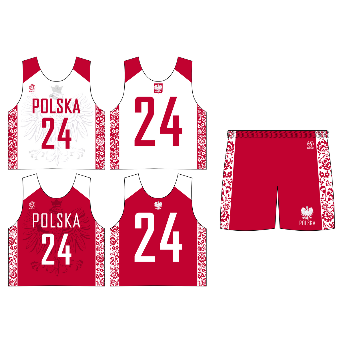 Polska Lacrosse Premium 2 Piece Boy's Uniform Set