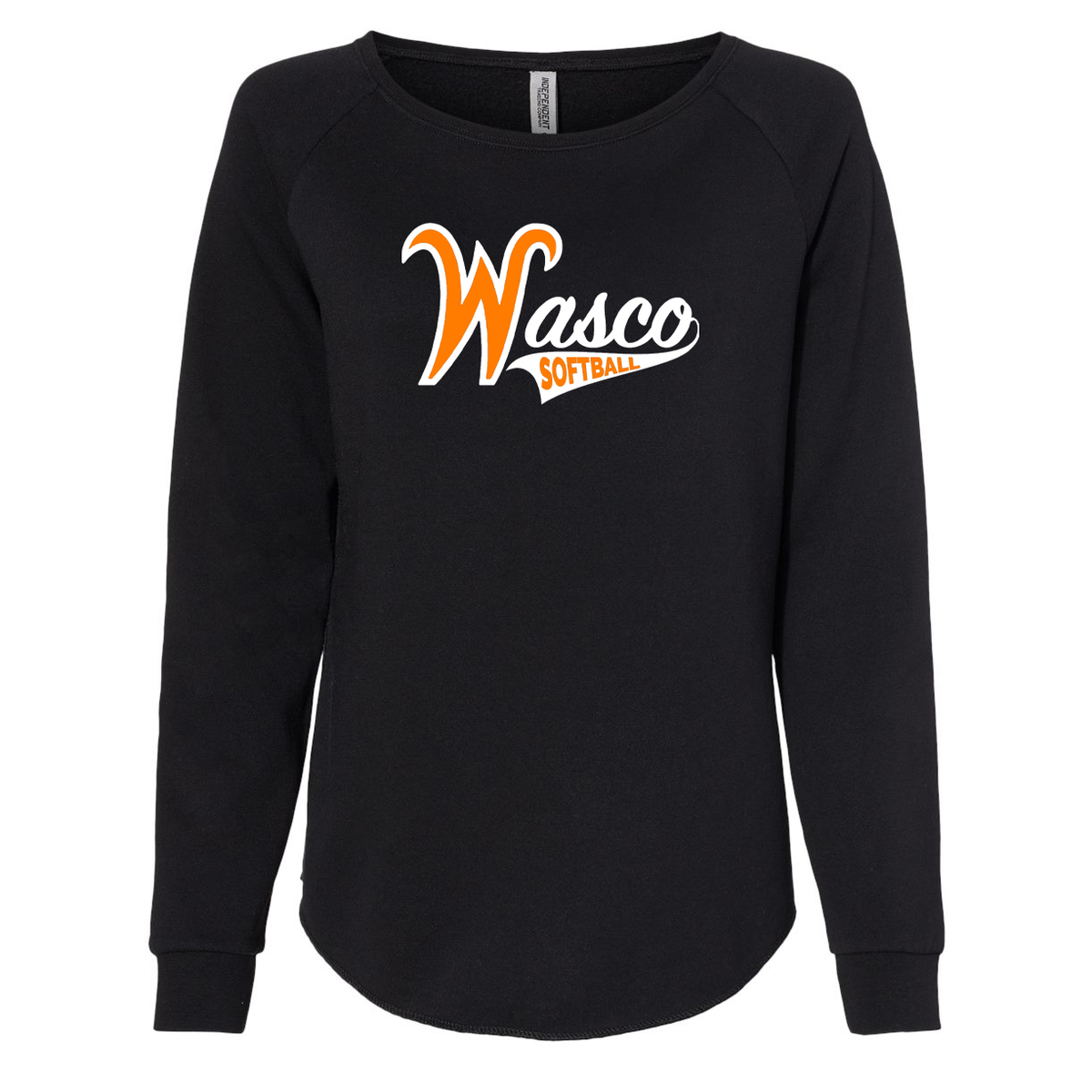 Wasco HS Softball Women's Wave Wash Crewneck