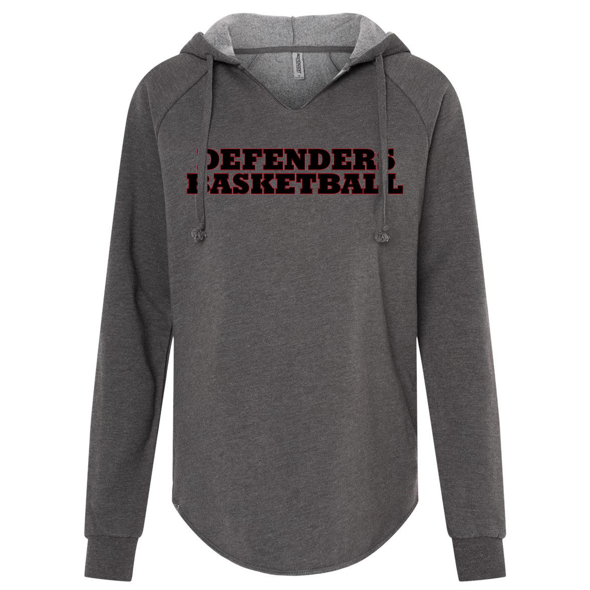 Defenders Basketball Women’s Lightweight California Wave Wash Hooded Sweatshirt