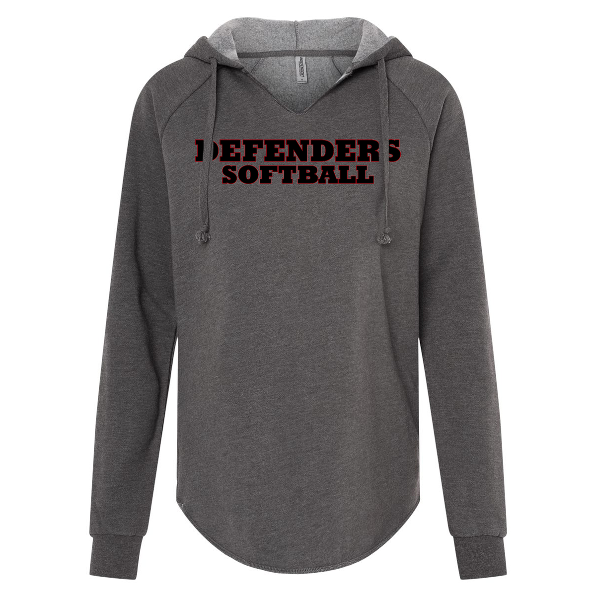 Defenders Softball Women’s Lightweight California Wave Wash Hooded Sweatshirt