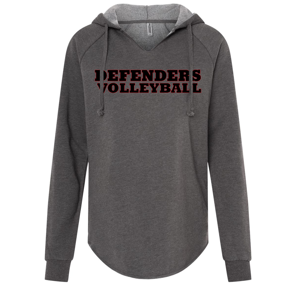 Defenders Volleyball Women’s Lightweight California Wave Wash Hooded Sweatshirt