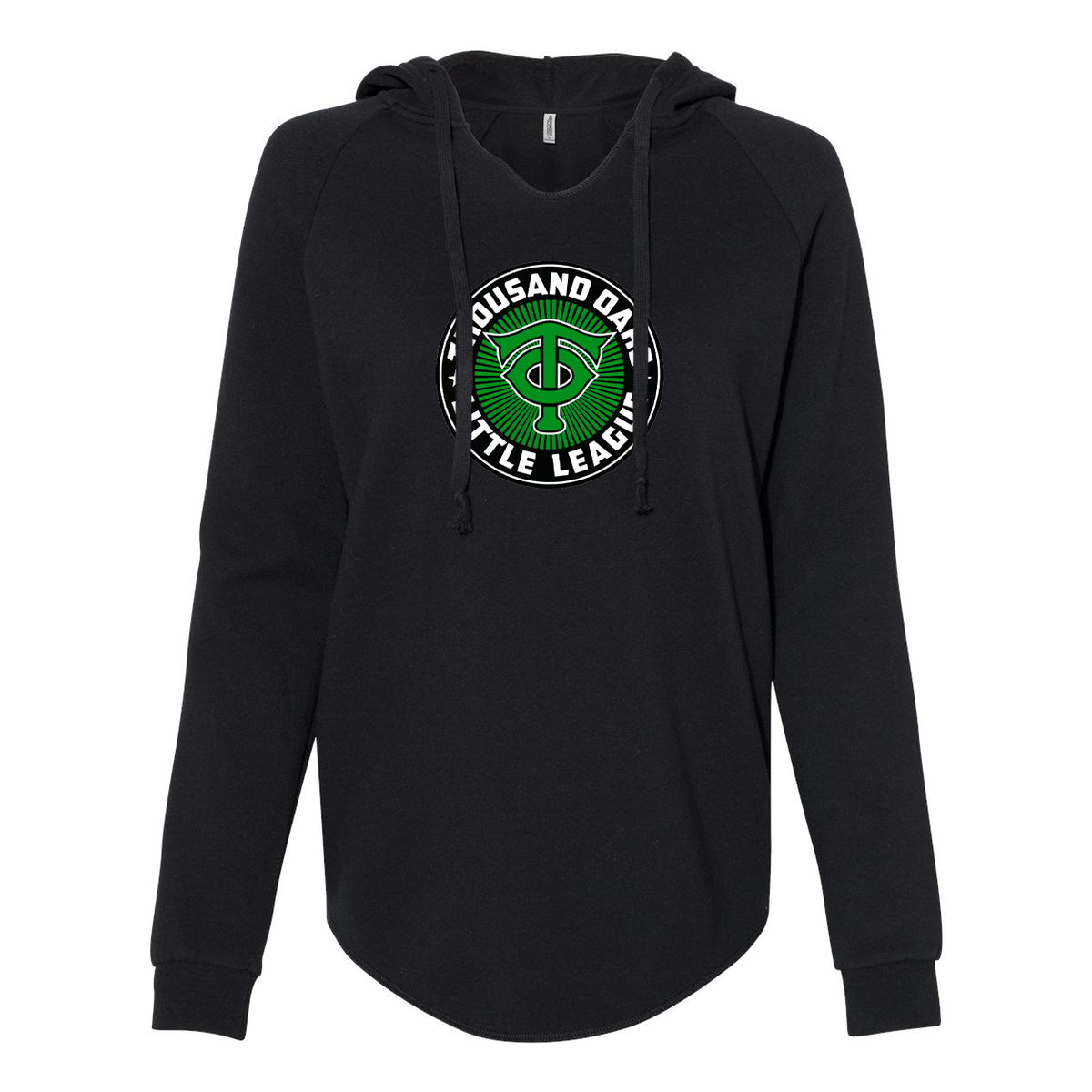 Thousand Oaks Little League Women’s Lightweight California Wave Wash Hooded Sweatshirt