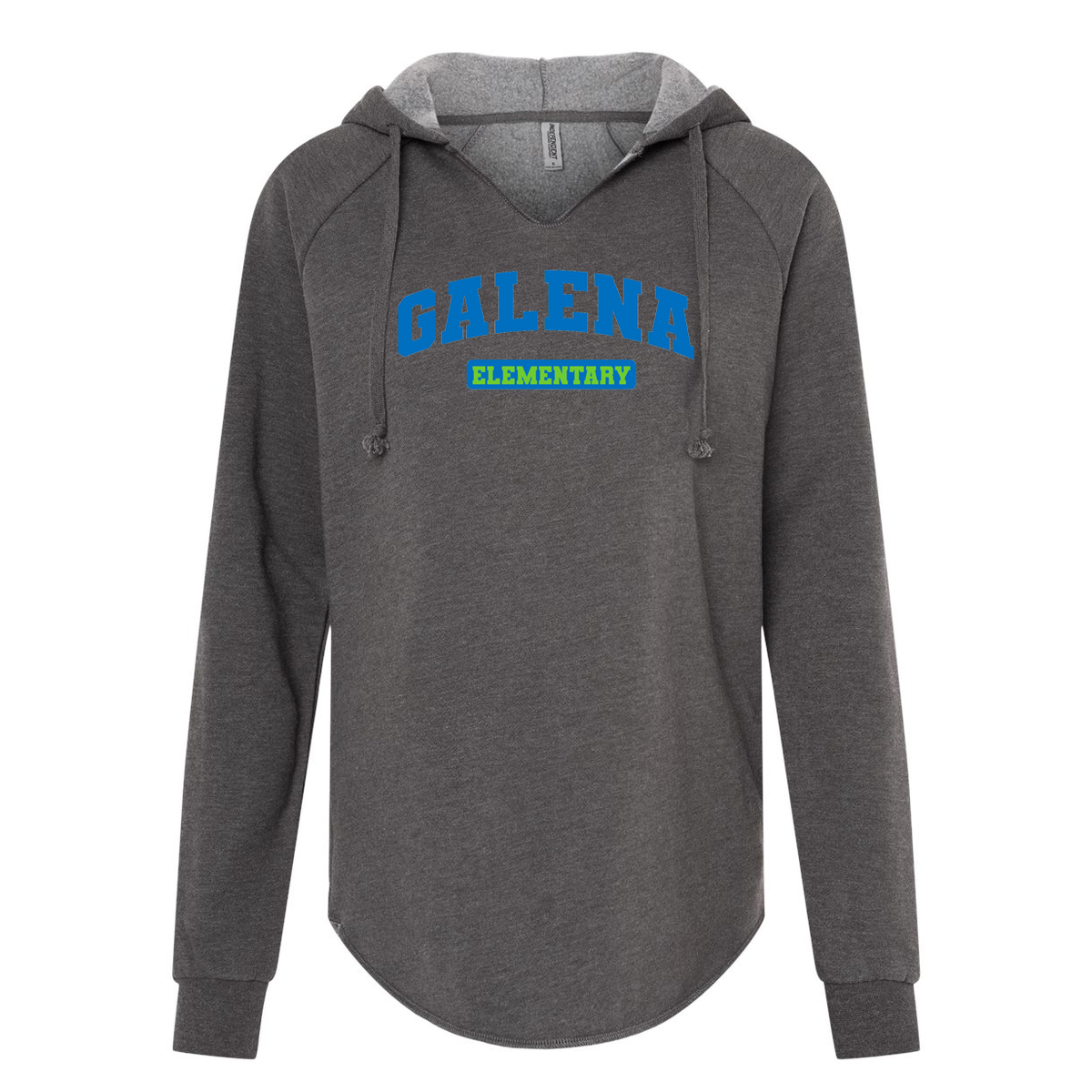 Galena Elementary School Women’s Lightweight California Wave Wash Hooded Sweatshirt