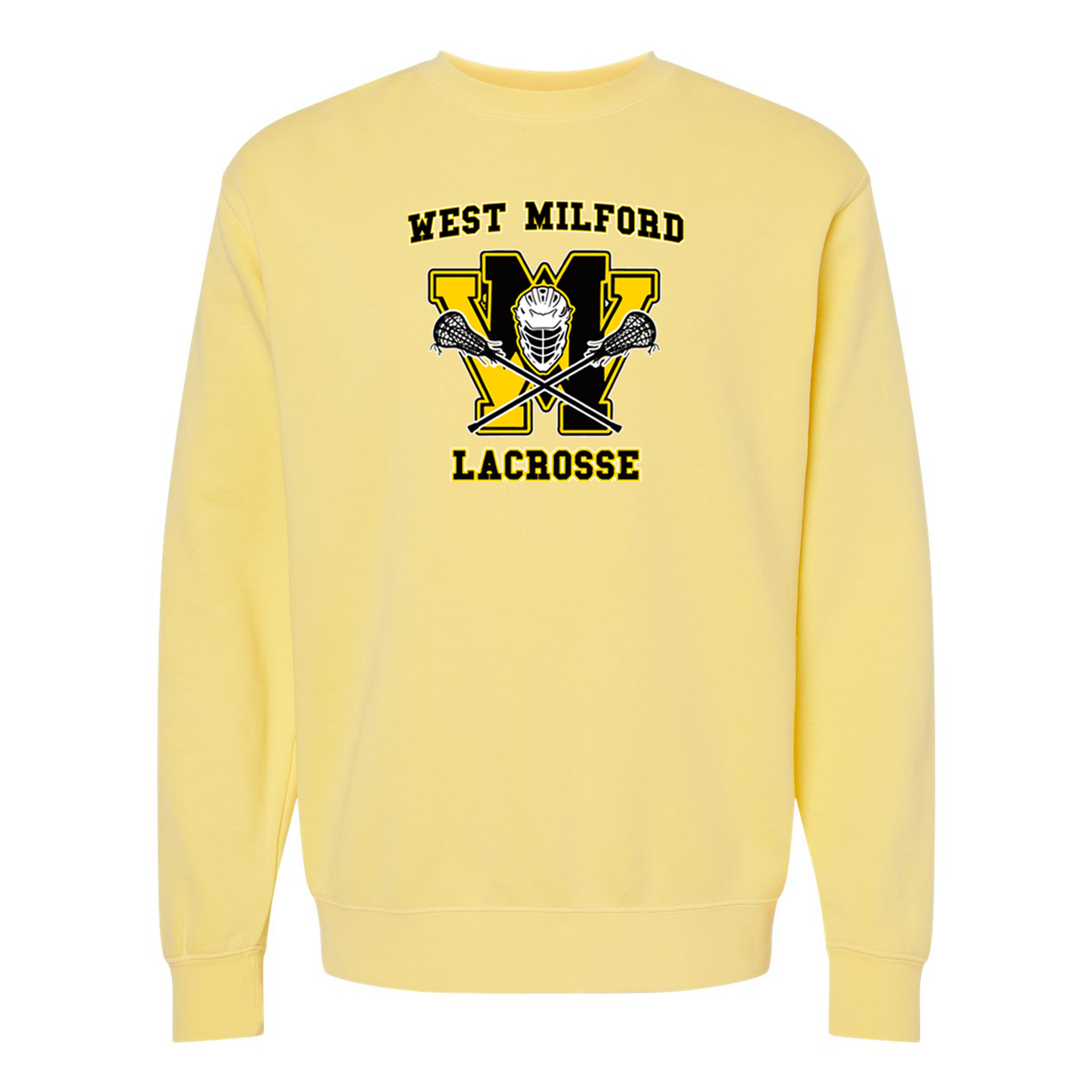 West Milford Lacrosse Midweight Pigment-Dyed Crewneck