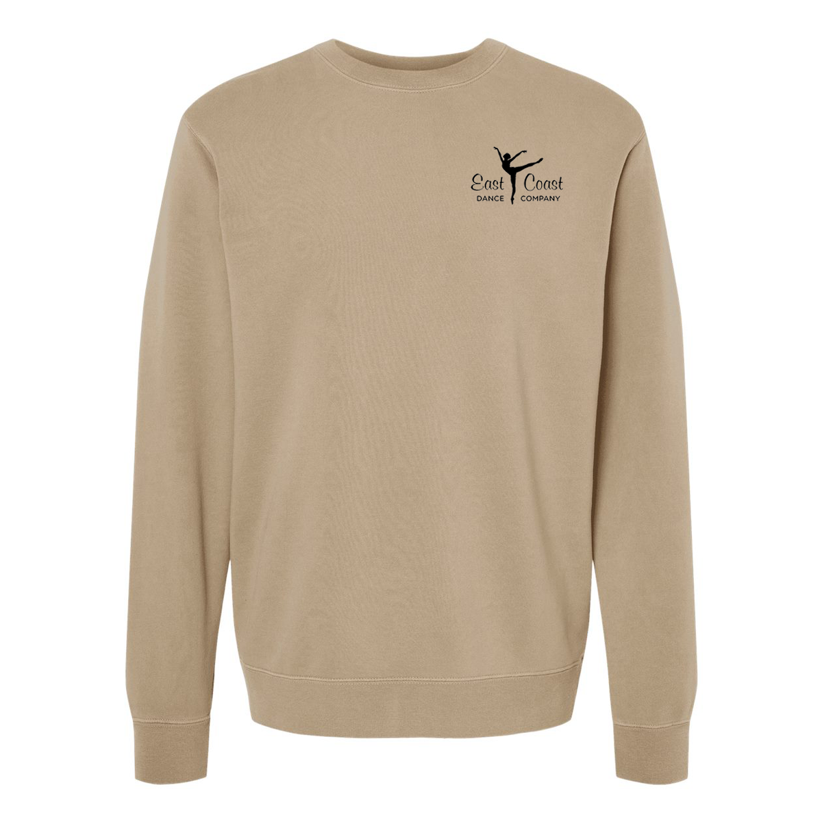 East Coast Dance Company Midweight Pigment-Dyed Crewneck - **EMBROIDERED**