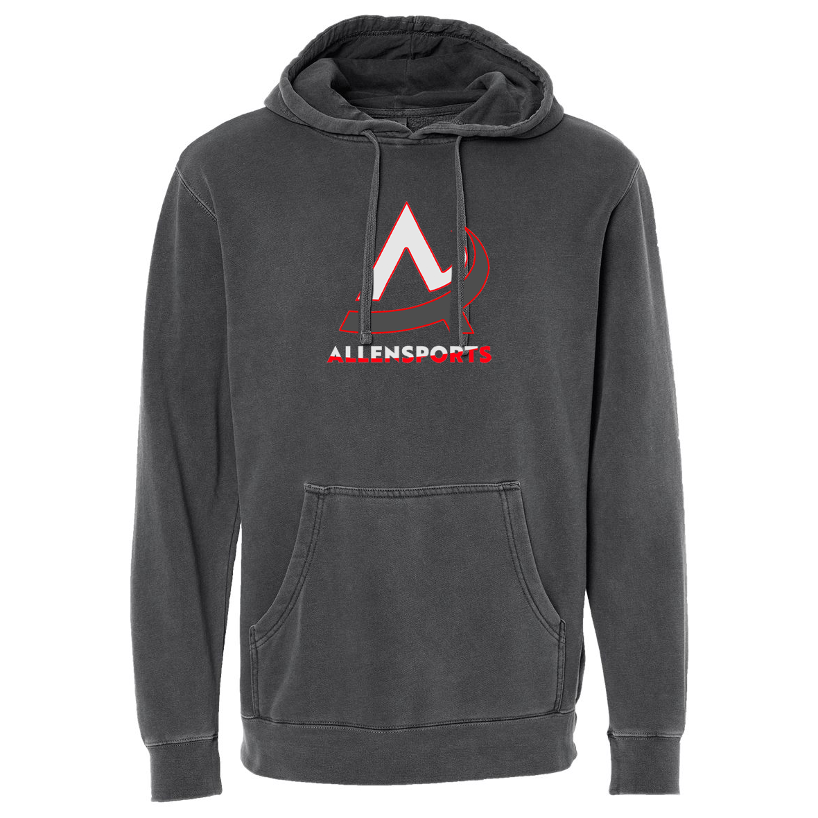AllenSports Pigment-Dyed Hooded Sweatshirt