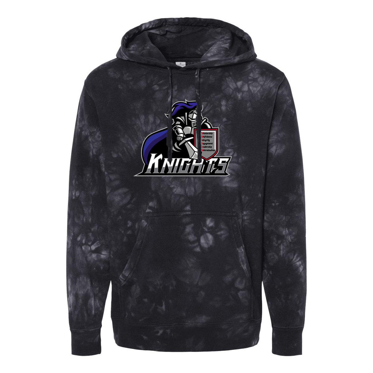 North Pole Middle School Pigment-Dyed Hooded Sweatshirt