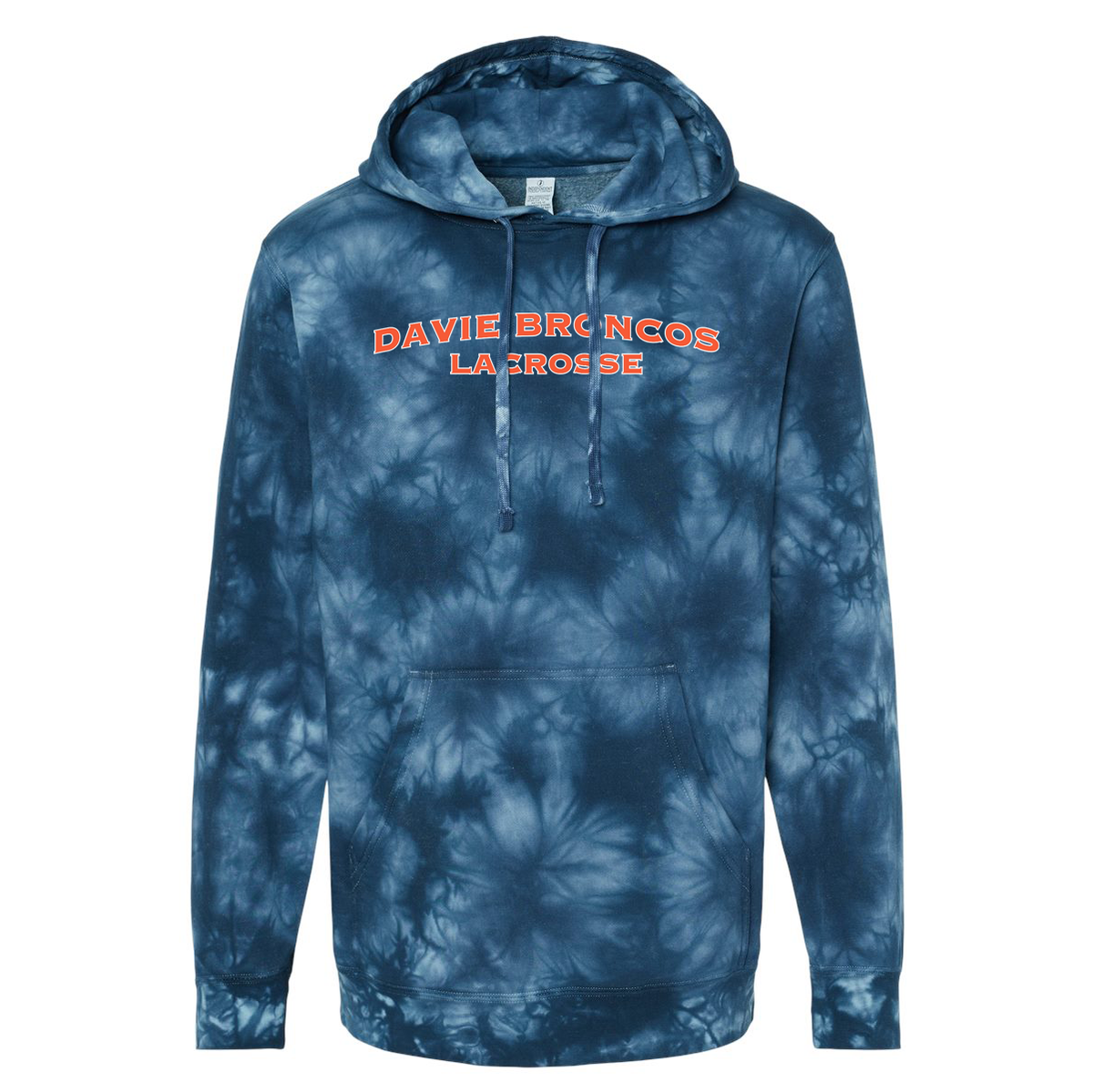 Davie Broncos Lacrosse Pigment-Dyed Hooded Sweatshirt