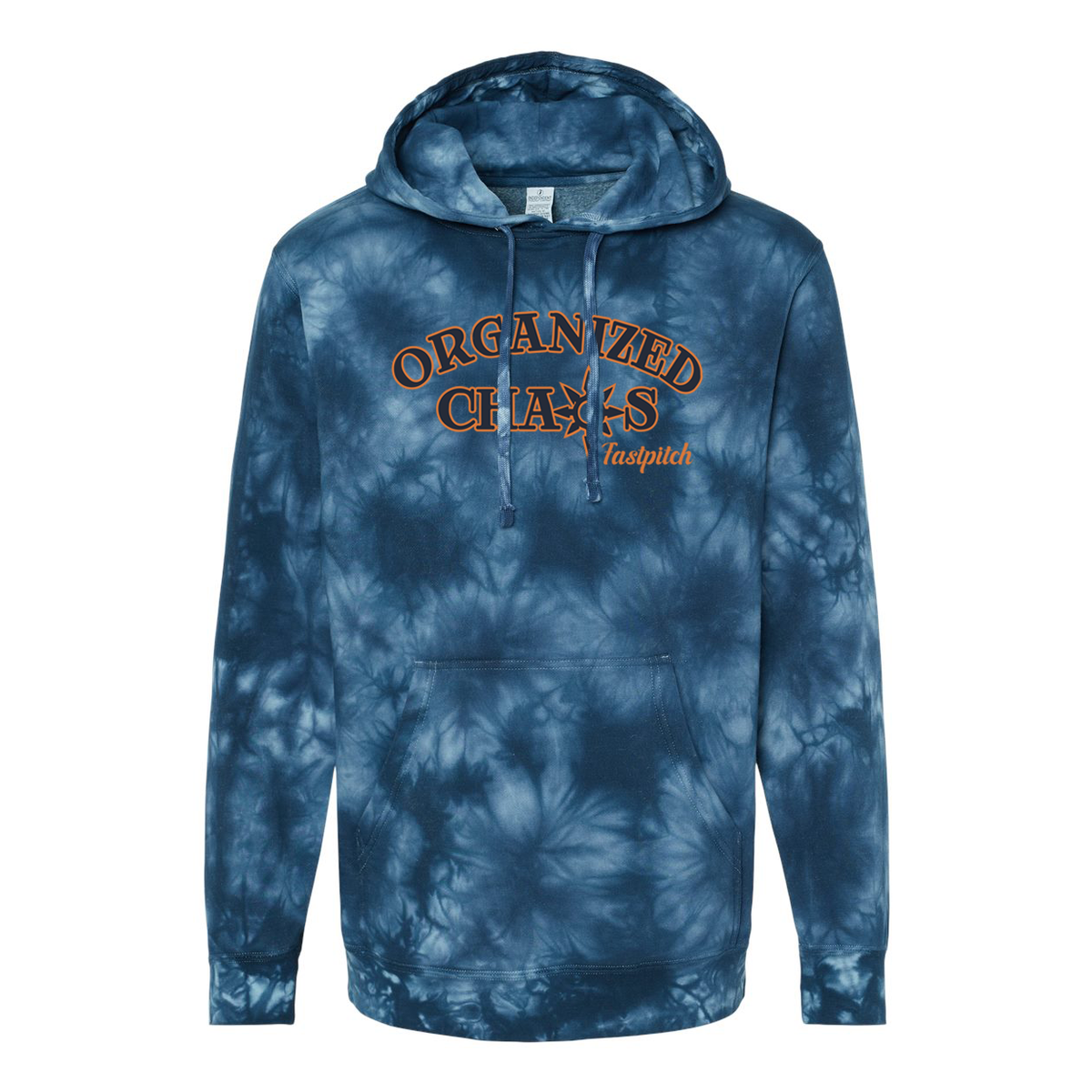 Organized Chaos Softball Pigment-Dyed Hooded Sweatshirt