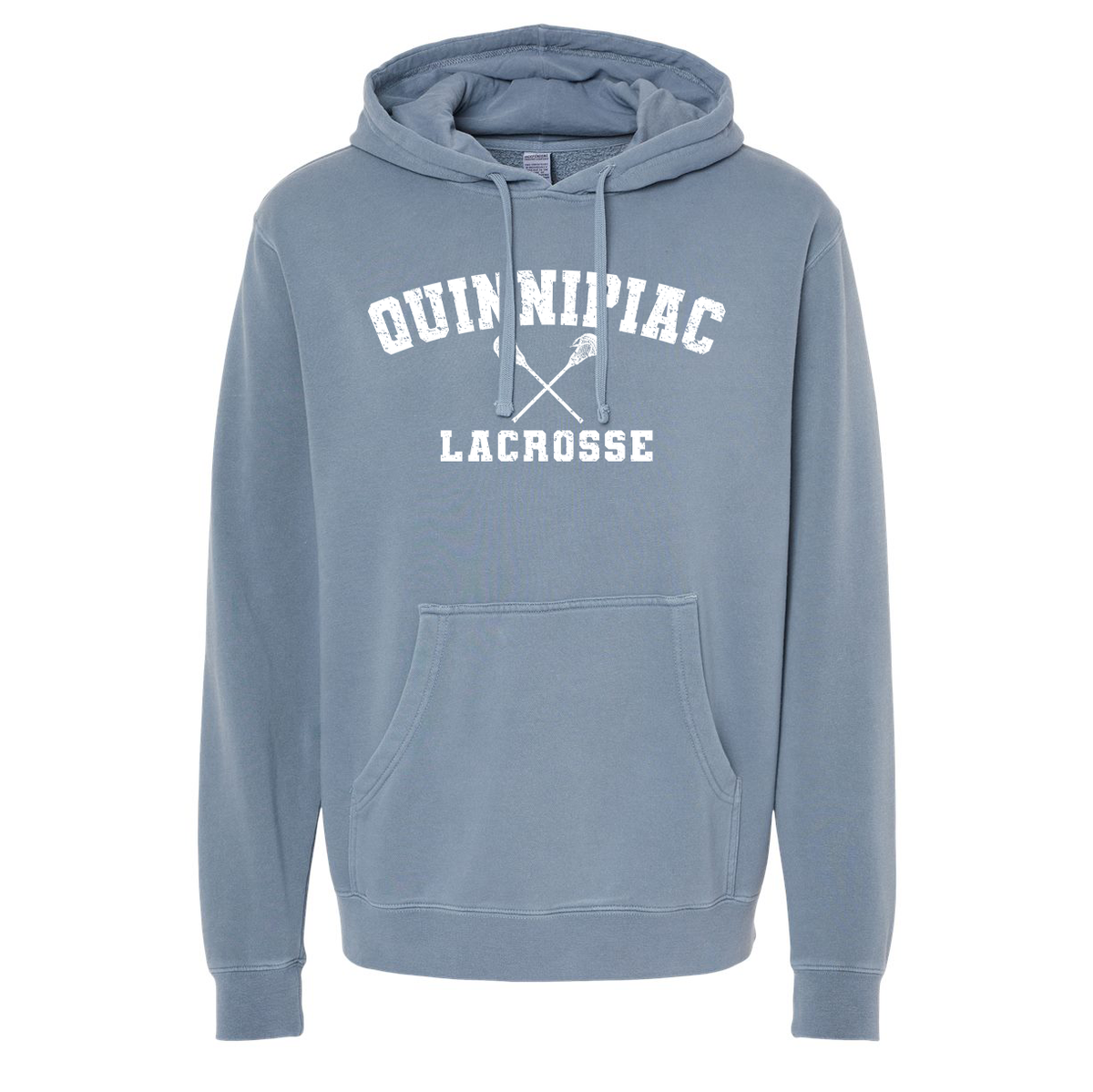 Quinnipiac Men's Lacrosse Pigment-Dyed Hooded Sweatshirt *NEW*