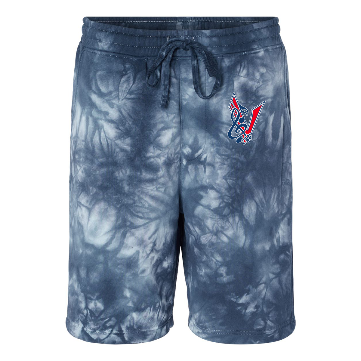 Fort Walton Beach Vikings Band Tie-Dyed Fleece Shorts