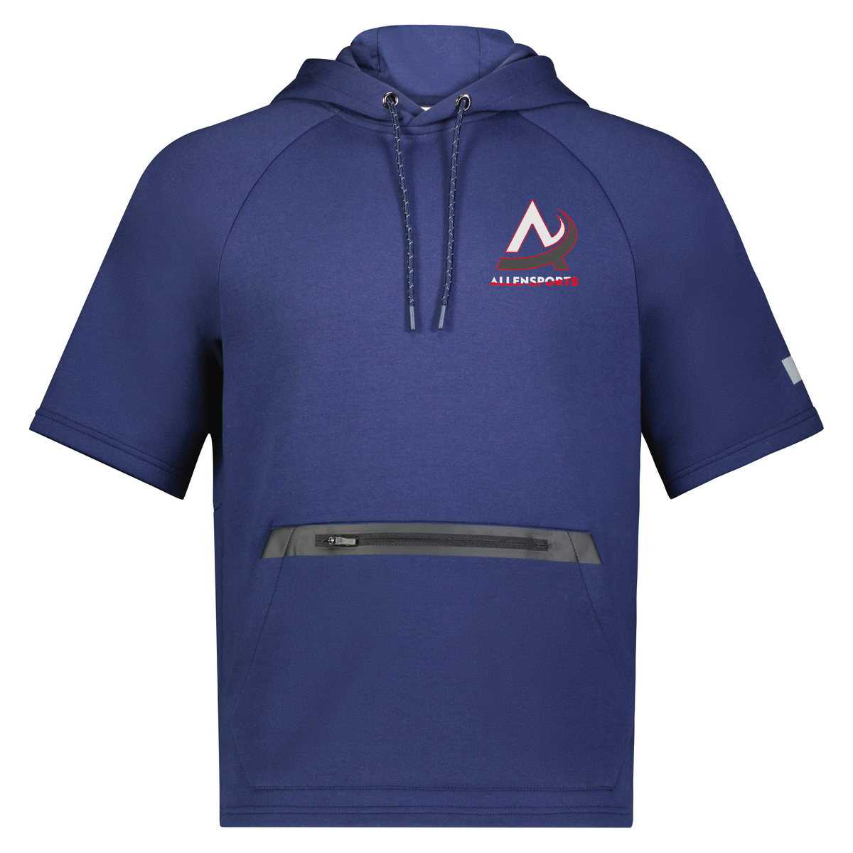 AllenSports Legend Short Sleeve Tech Fleece Hoodie