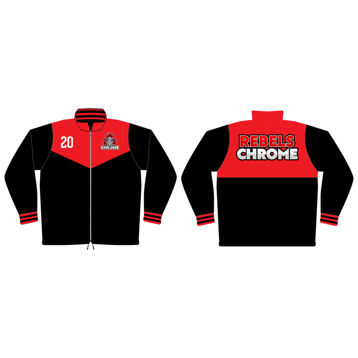 Rebels Chrome Blatant Legend Jacket - Red