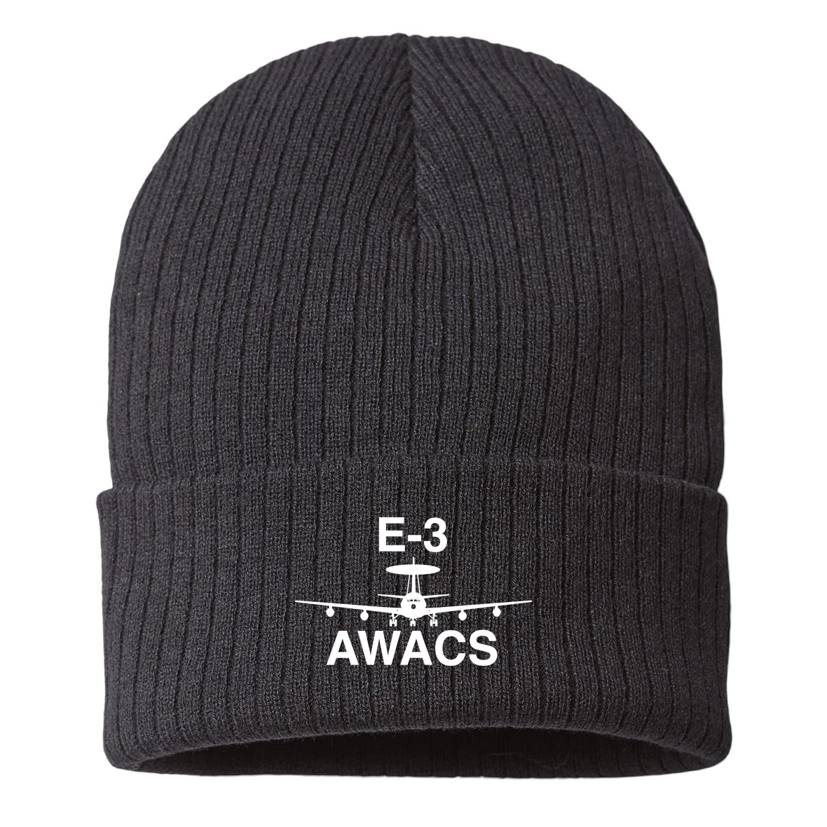 Boeing AWACS E-3 Rib Knit Beanie