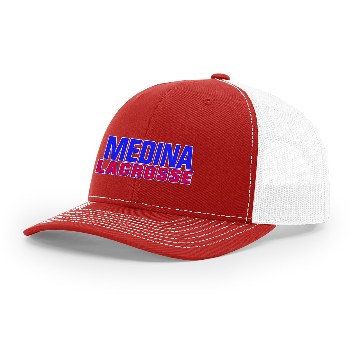 Medina Mustangs Lacrosse Snapback Trucker Cap