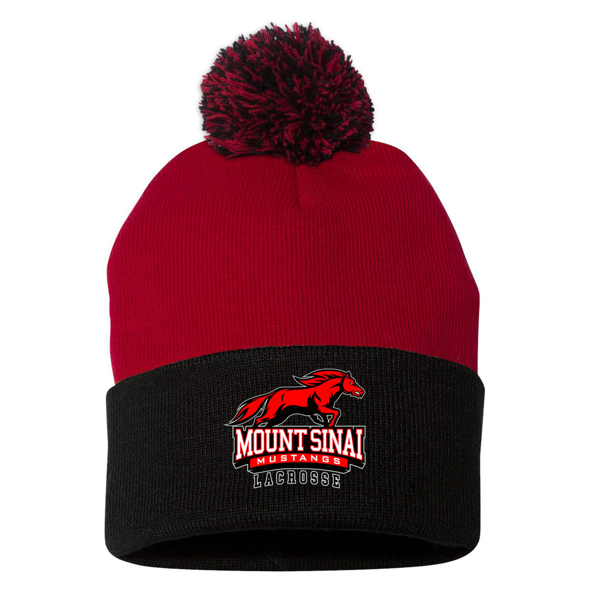 Mount Sinai Lacrosse Pom-Pom Beanie