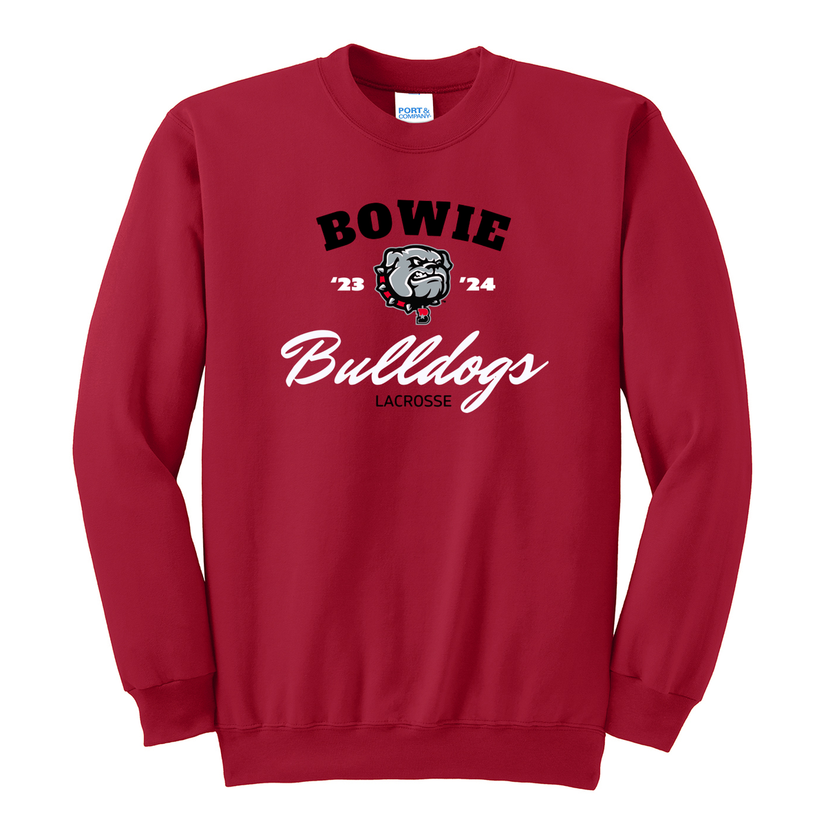 Bowie Boys Lacrosse Crew Neck Sweater