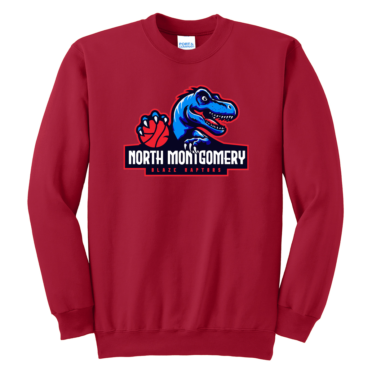 Blaze Raptors Basketball Crew Neck Sweater