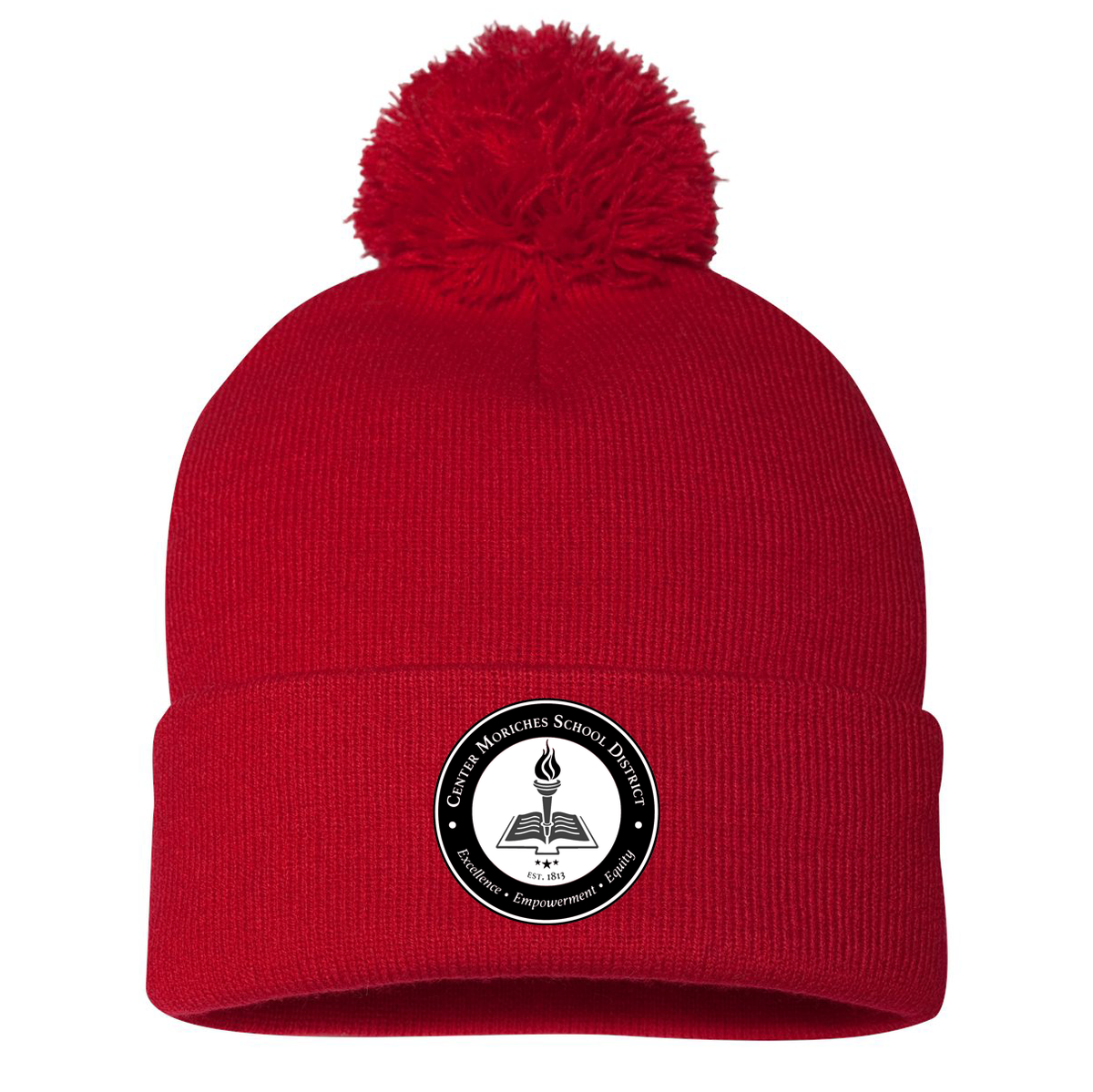 Center Moriches School District Pom-Pom Beanie