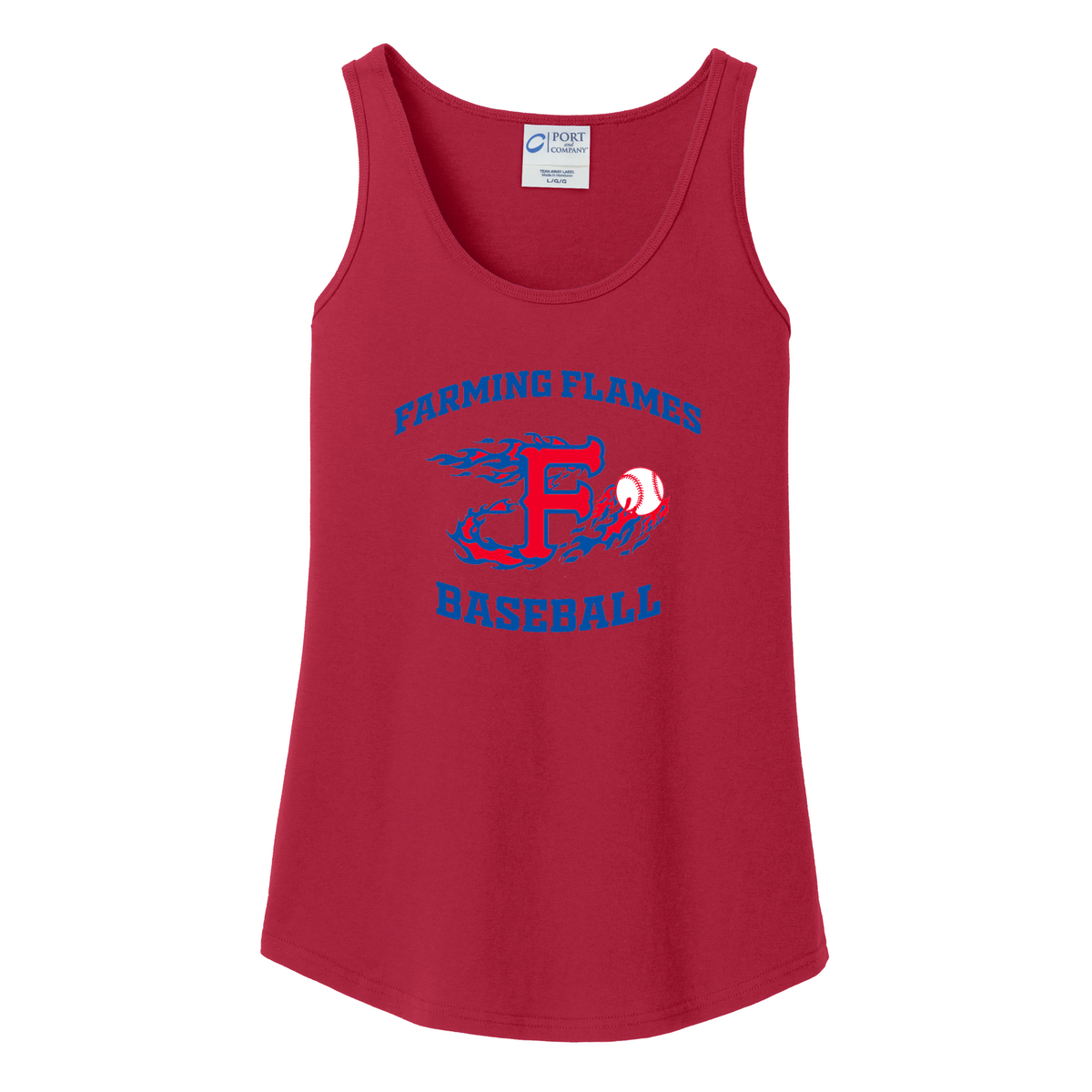 Farming Flames Baseball Club Women's Tank Top