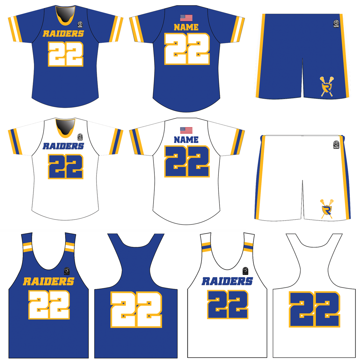 Reed HS Girls Lacrosse Premium Hall of Fame Uniform Set