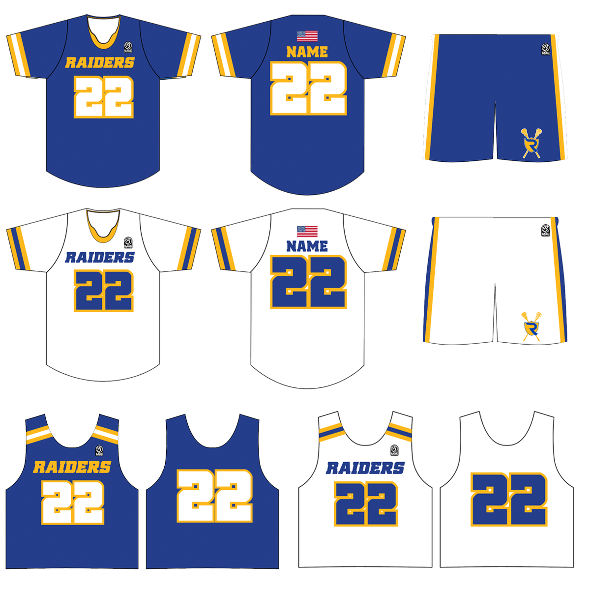 Reed HS Lacrosse Premium Hall of Fame Uniform Set