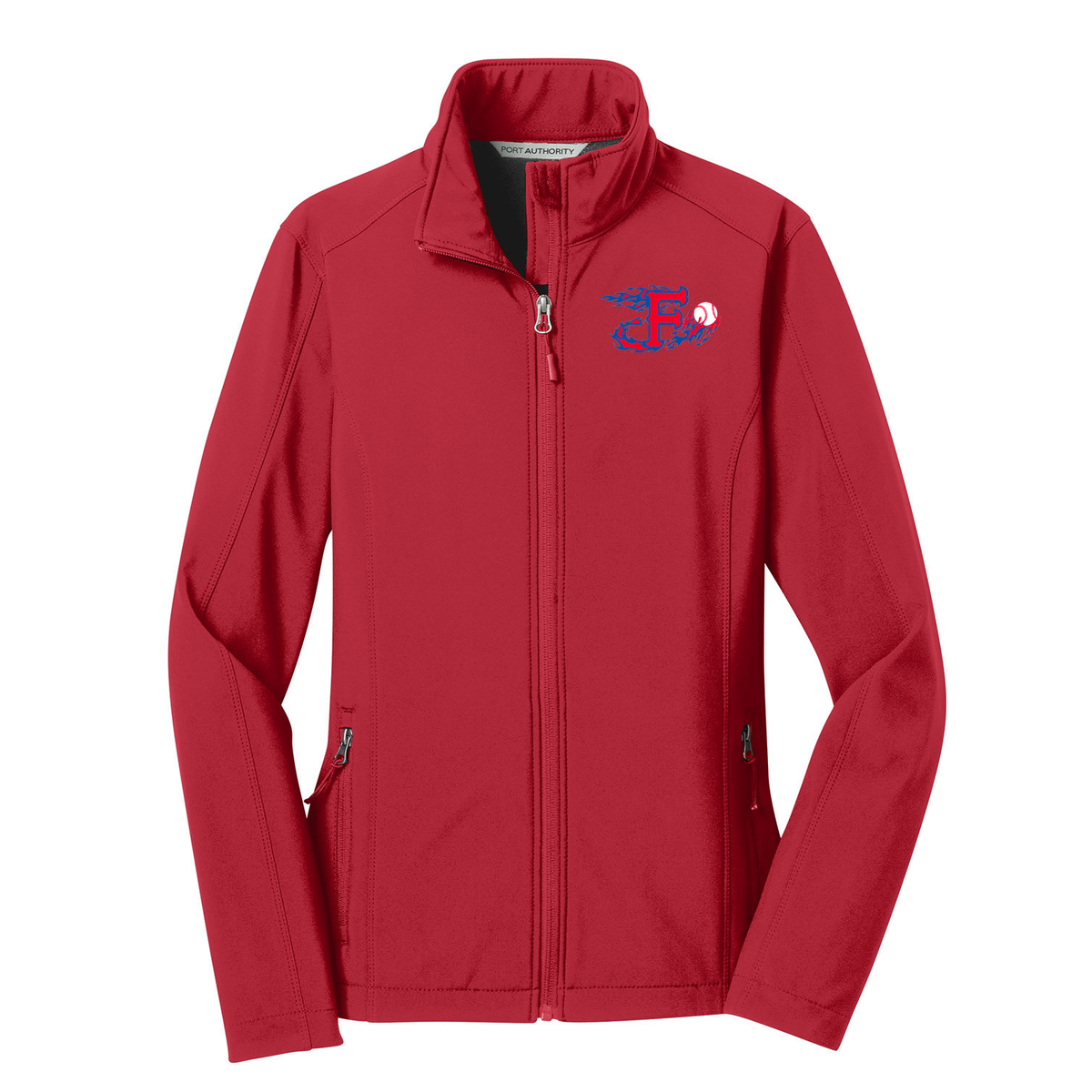 Farming Flames Baseball Club Women's Soft Shell Jacket