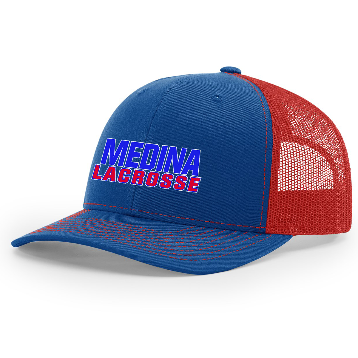 Medina Mustangs Lacrosse Snapback Trucker Cap