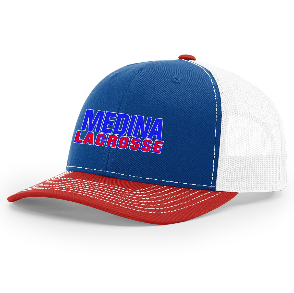 Medina Mustangs Lacrosse Snapback Trucker Cap