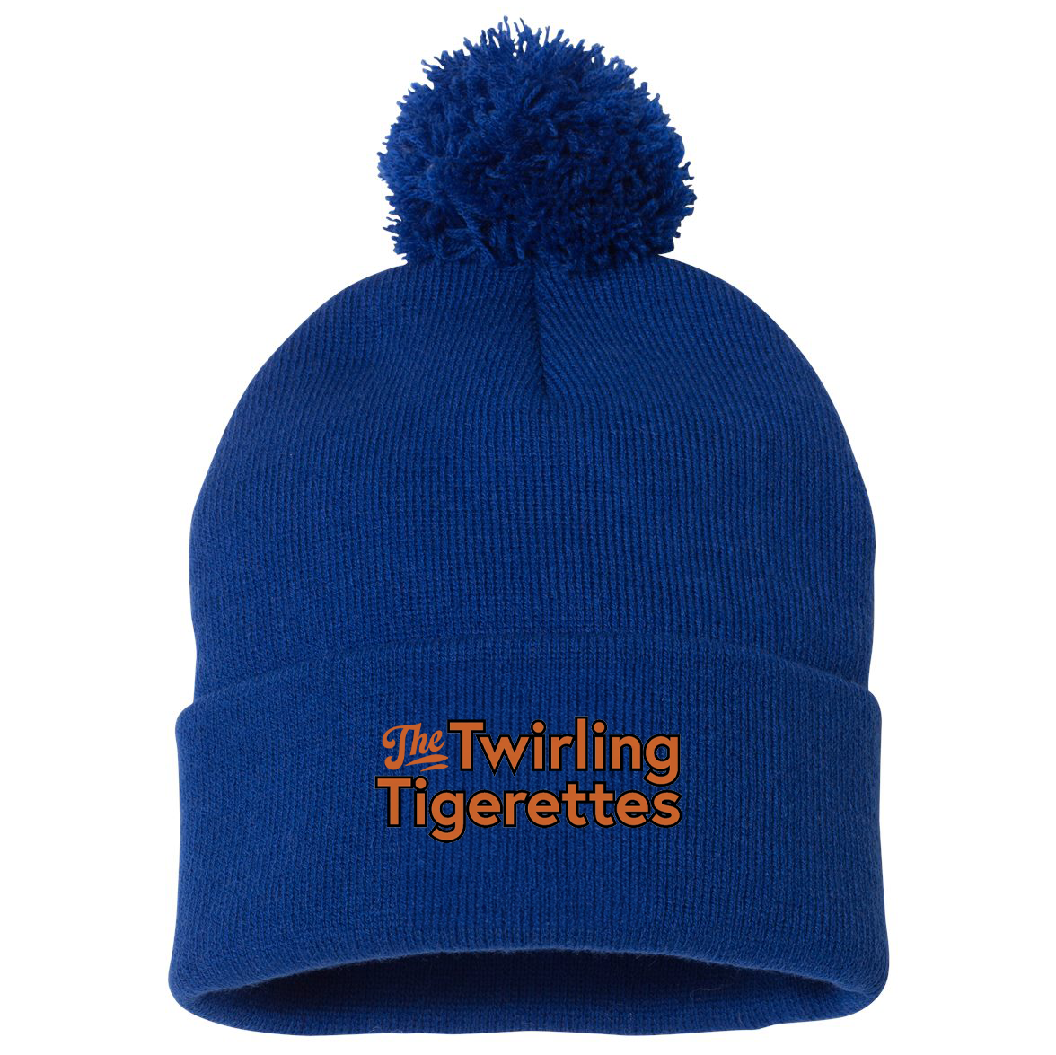 Twirling Tigerettes Pom-Pom Beanie