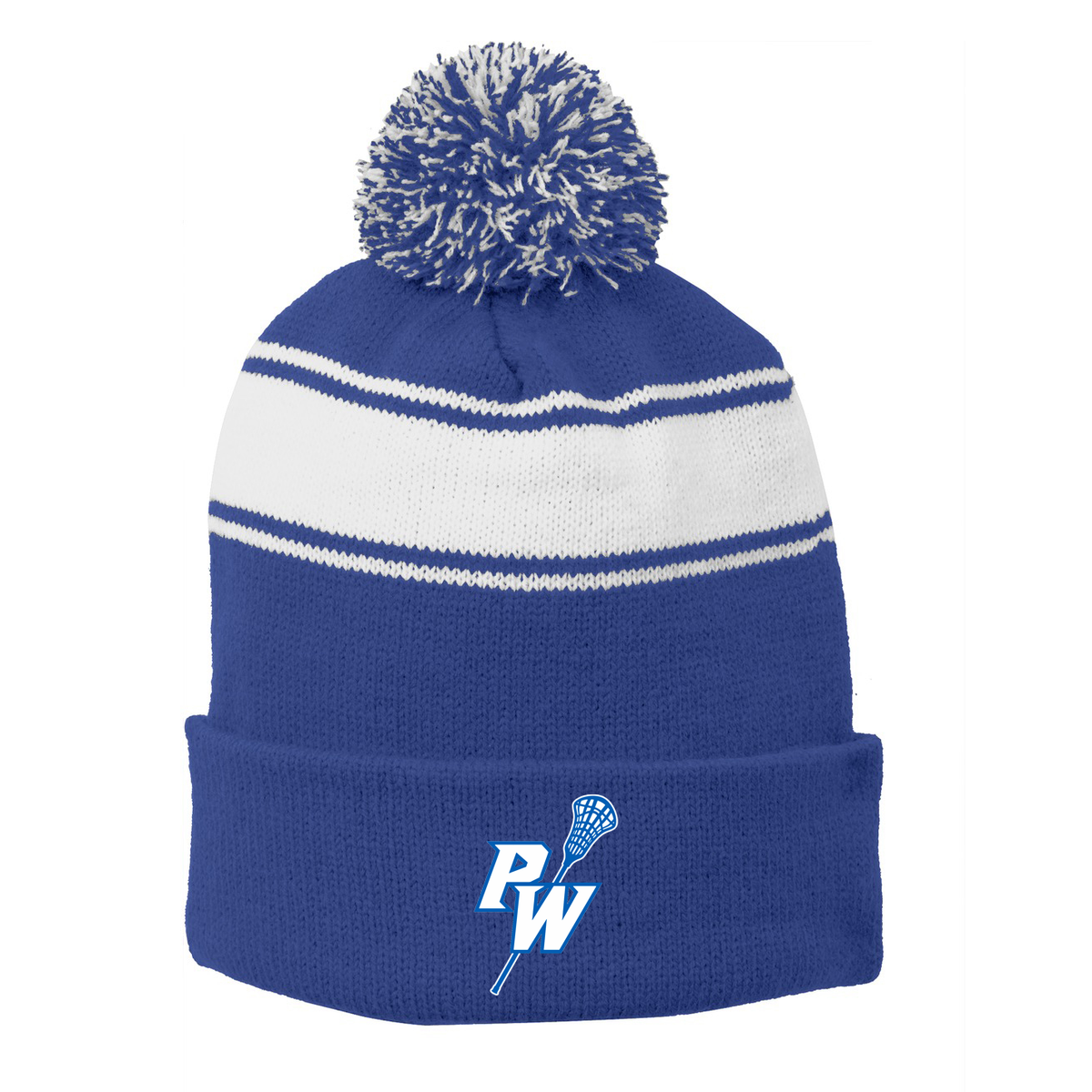 Port Washington Boys Lacrosse Pom Pom Beanie