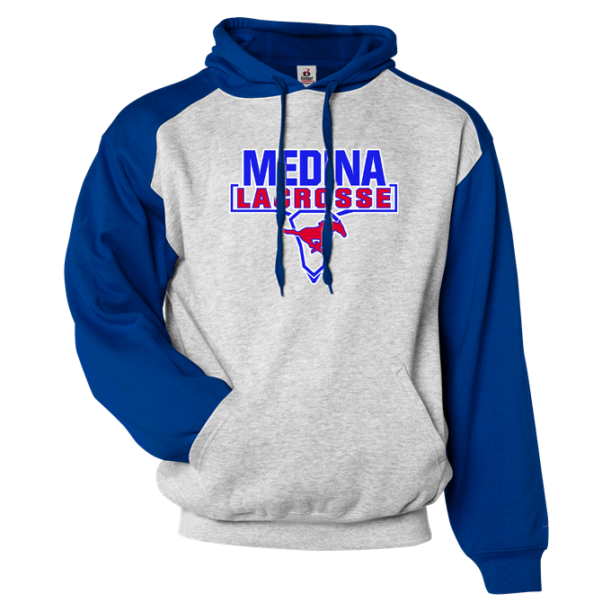 Medina Mustangs Lacrosse Athletic Fleece Sport Hoodie