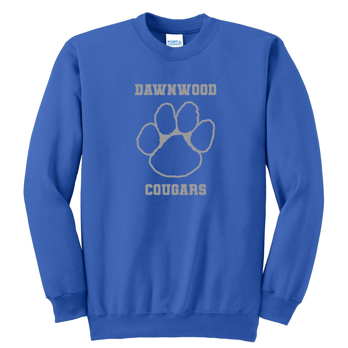 Dawnwood Middle School Glitter Logo Crew Neck Sweater