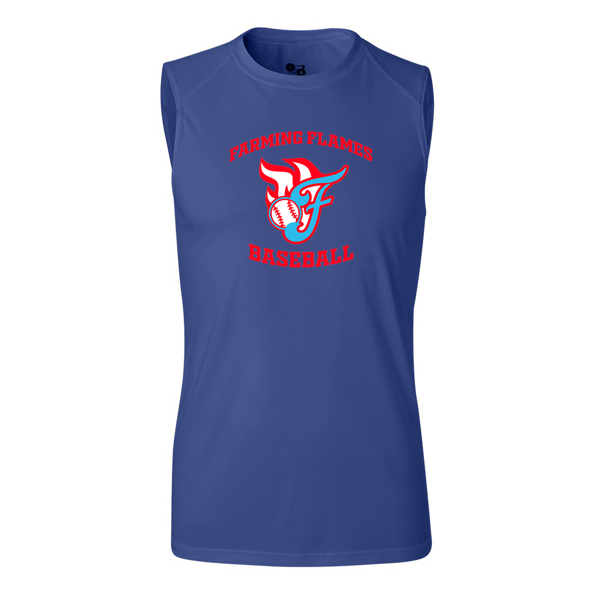 Farming Flames Baseball Club B-Core Sleeveless Performance Tank