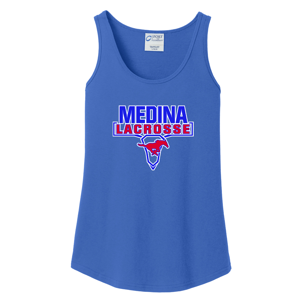 Medina Mustangs Lacrosse Women's Tank Top