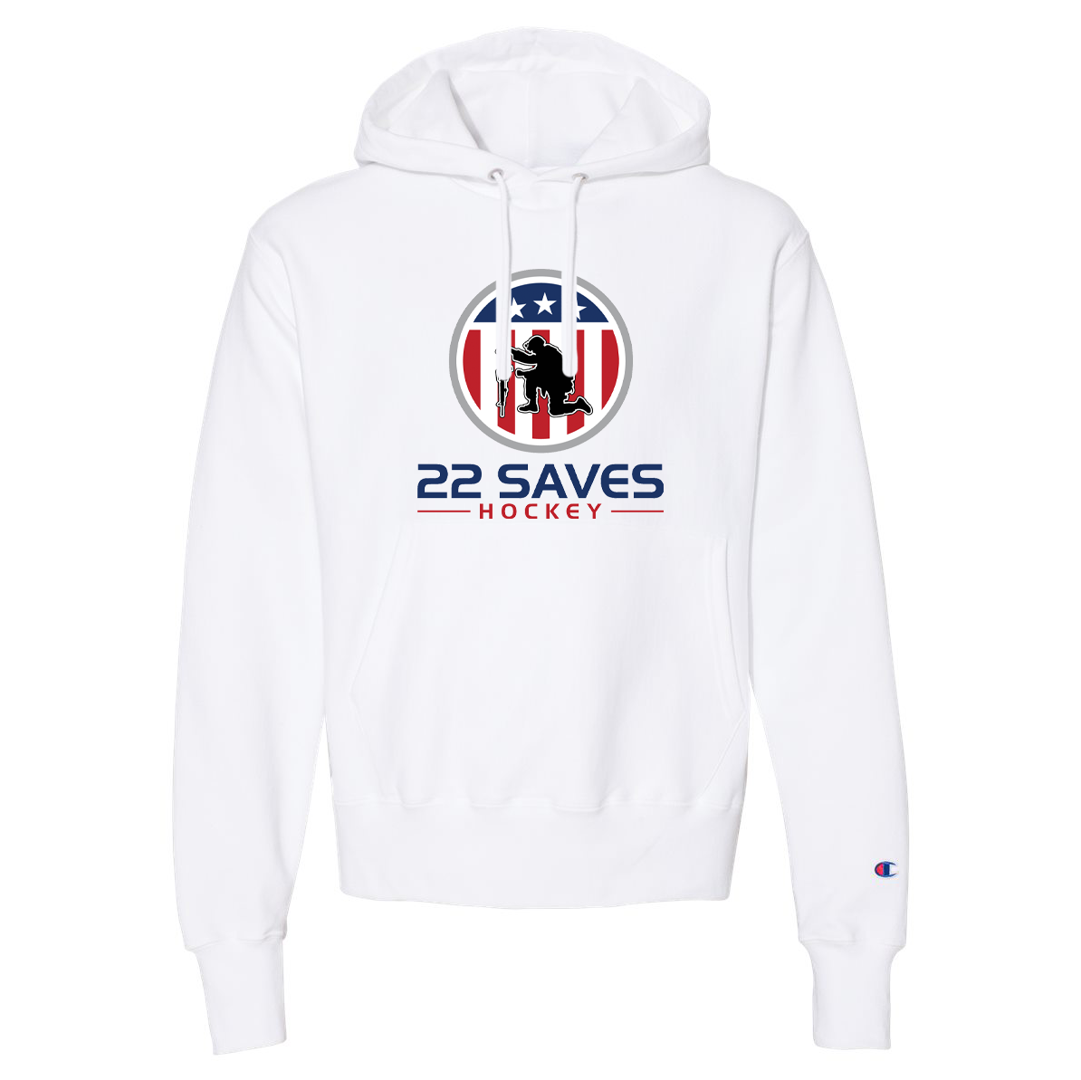 22 Saves Hockey Champion Sweatshirt