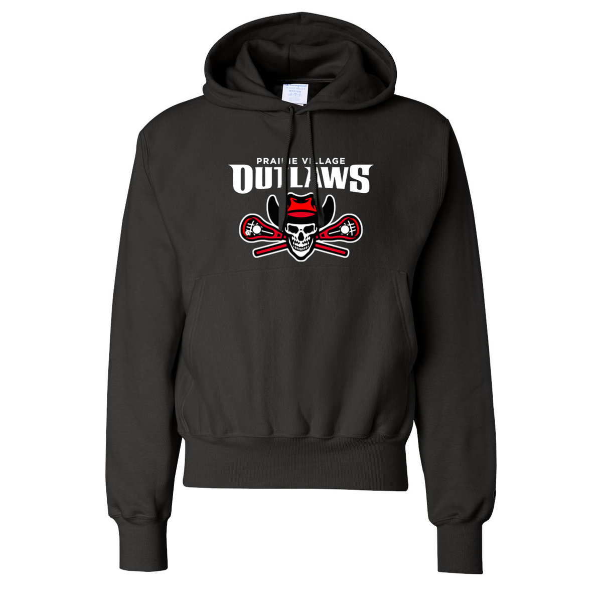 Prairie Village Outlaws Lacrosse Champion Reverse Weave Sweatshirt