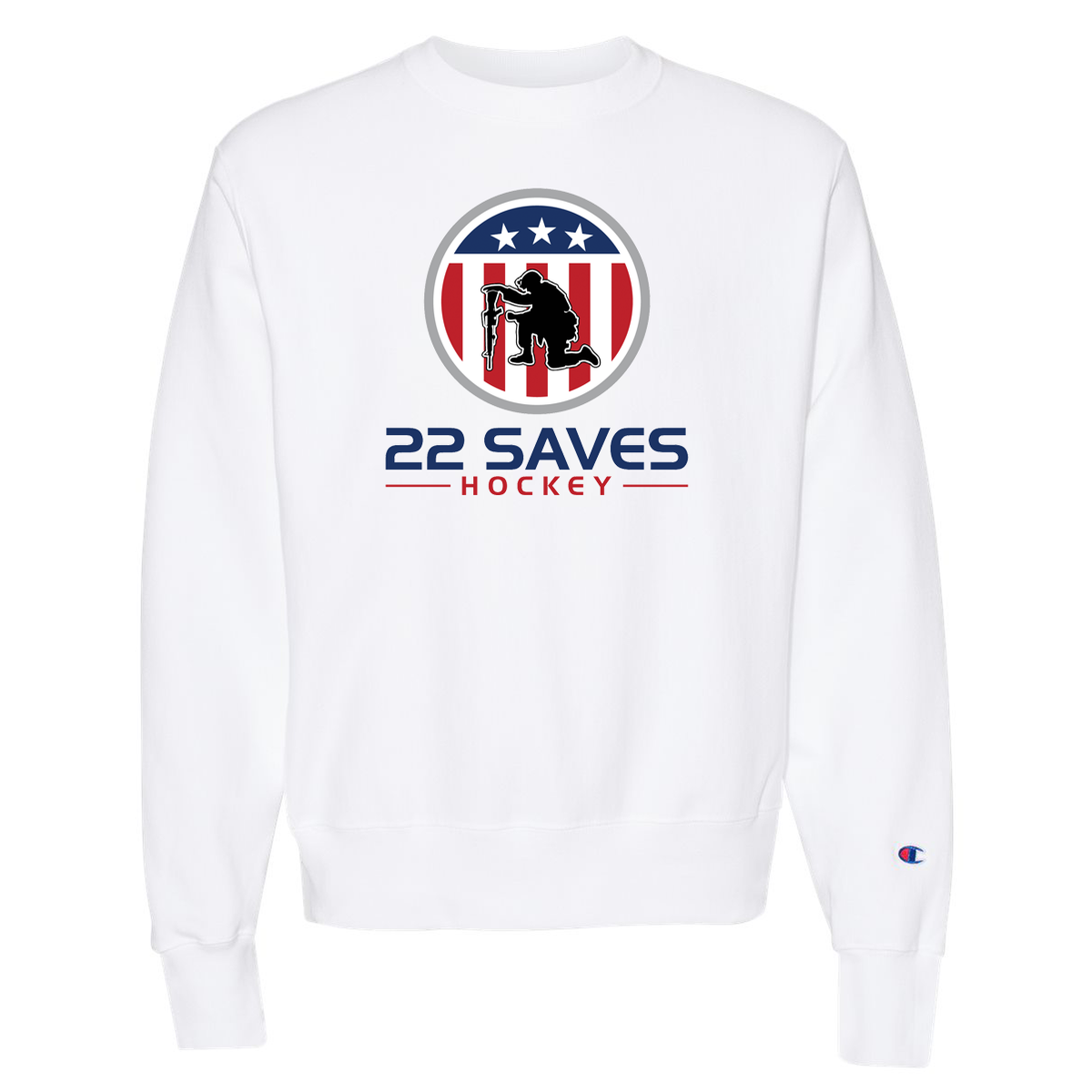 22 Saves Hockey Champion Crew Neck