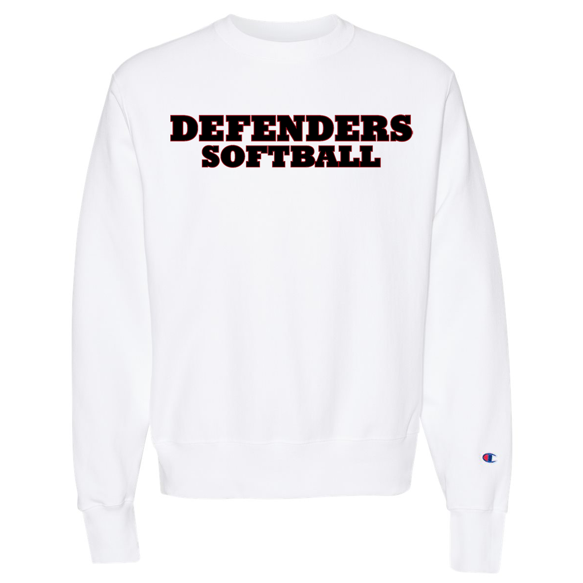 Defenders Softball Champion Reverse Weave Crewneck Sweatshirt