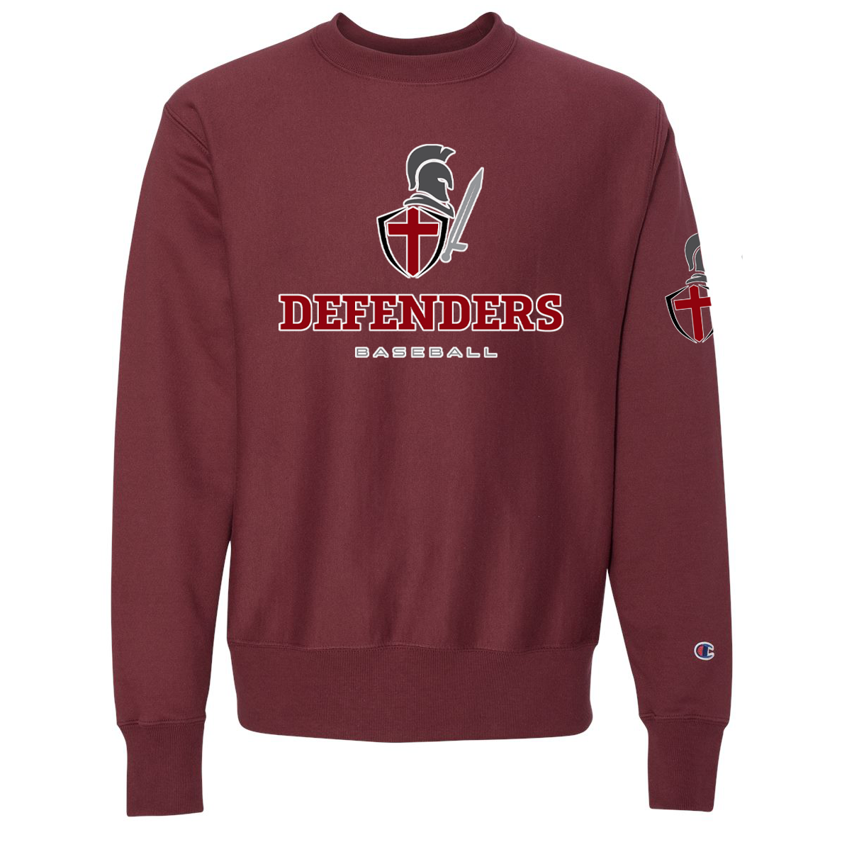 Defenders Baseball Champion Reverse Weave Crewneck Sweatshirt