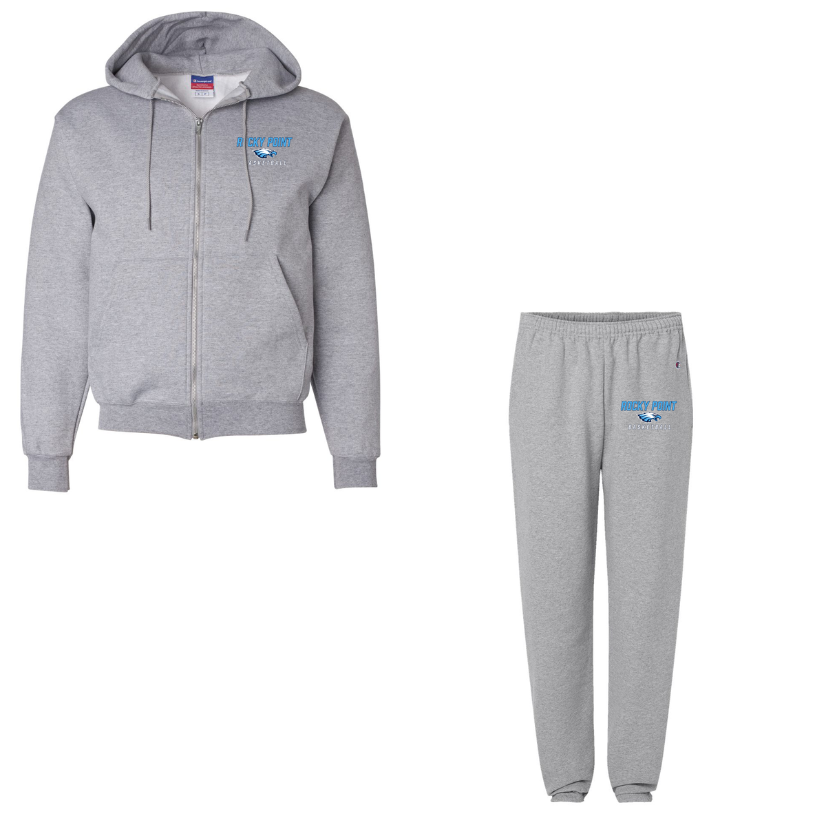 Rocky Point Varsity Basketball Full-Zip Hooded Sweatsuit