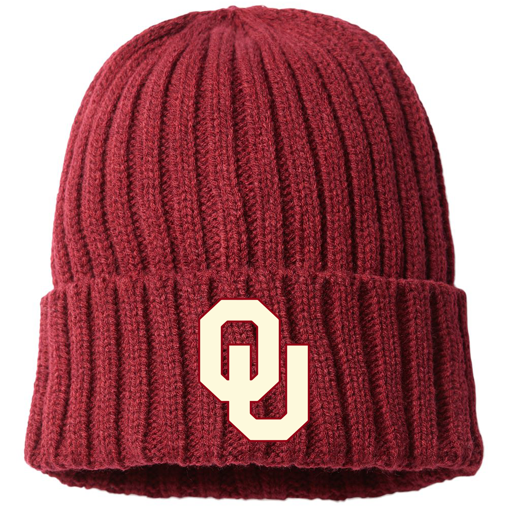 OU Club Baseball Sustainable Cable Knit Beanie