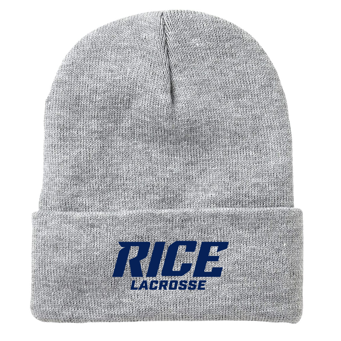 Rice University Lacrosse Fleece Lined 12" Cuffed Beanie